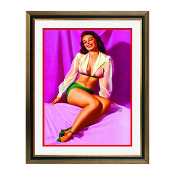 Fototapet Simulare Tablou, Vintage Pin-Up - ST-VP-088, 45 x 55 cm Fototapet Simulare Tablou, Vintage Pin-Up - ST-VP-088, 45 x 55 cm