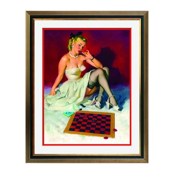 Fototapet Simulare Tablou, Vintage Pin-Up - ST-VP-137, 45 x 55 cm Fototapet Simulare Tablou, Vintage Pin-Up - ST-VP-137, 45 x 55 cm