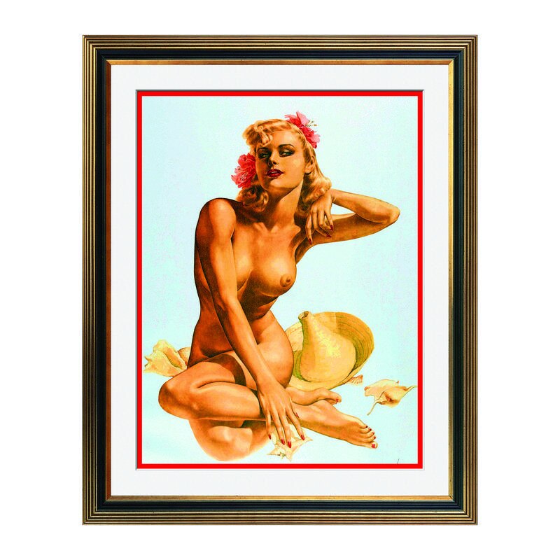 Fototapet Simulare Tablou, Vintage Pin-Up - ST-VP-017, 45 x 55 cm