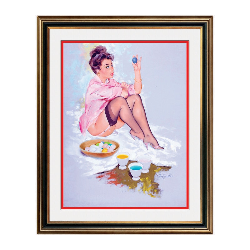 Fototapet Simulare Tablou, Vintage Pin-Up - ST-VP-108, 45 x 55 cm