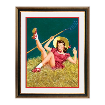 Fototapet Simulare Tablou, Vintage Pin-Up - ST-VP-009, 45 x 55 cm Fototapet Simulare Tablou, Vintage Pin-Up - ST-VP-009, 45 x 55 cm