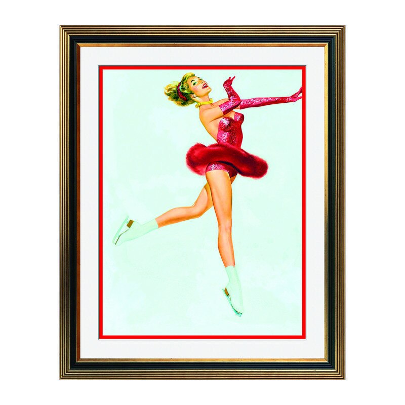 Fototapet Simulare Tablou, Vintage Pin-Up - ST-VP-113, 45 x 55 cm