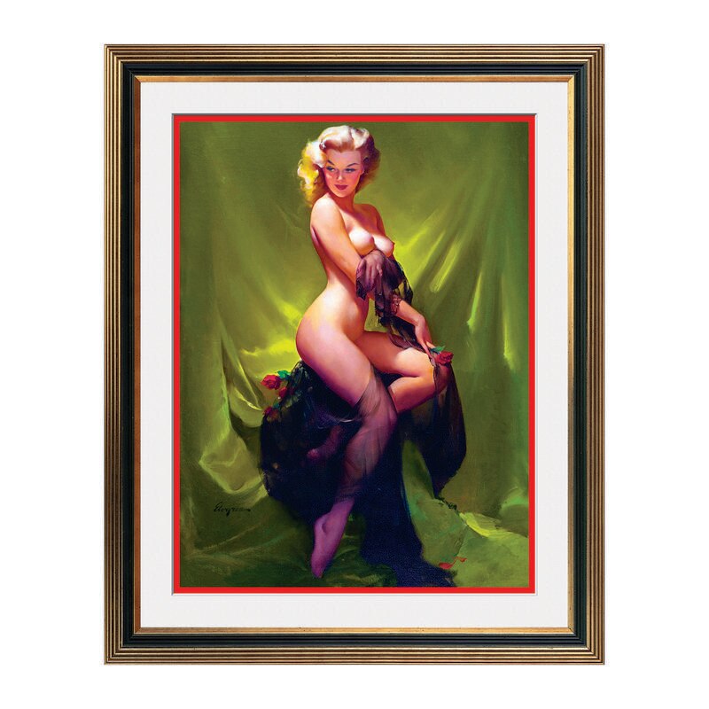 Fototapet Simulare Tablou, Vintage Pin-Up - ST-VP-139, 45 x 55 cm