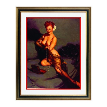 Fototapet Simulare Tablou, Vintage Pin-Up - ST-VP-143, 45 x 55 cm Fototapet Simulare Tablou, Vintage Pin-Up - ST-VP-143, 45 x 55 cm