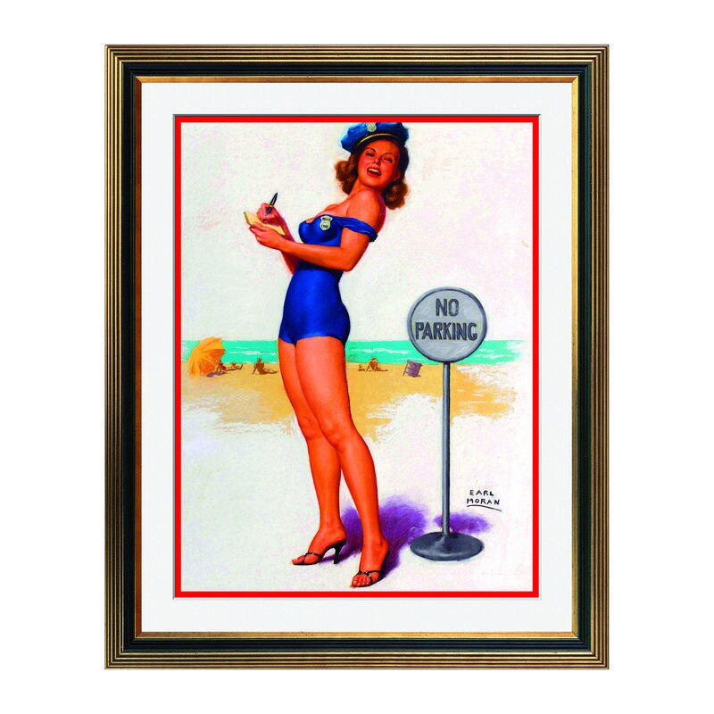 Fototapet Simulare Tablou, Vintage Pin-Up - ST-VP-093, 45 x 55 cm