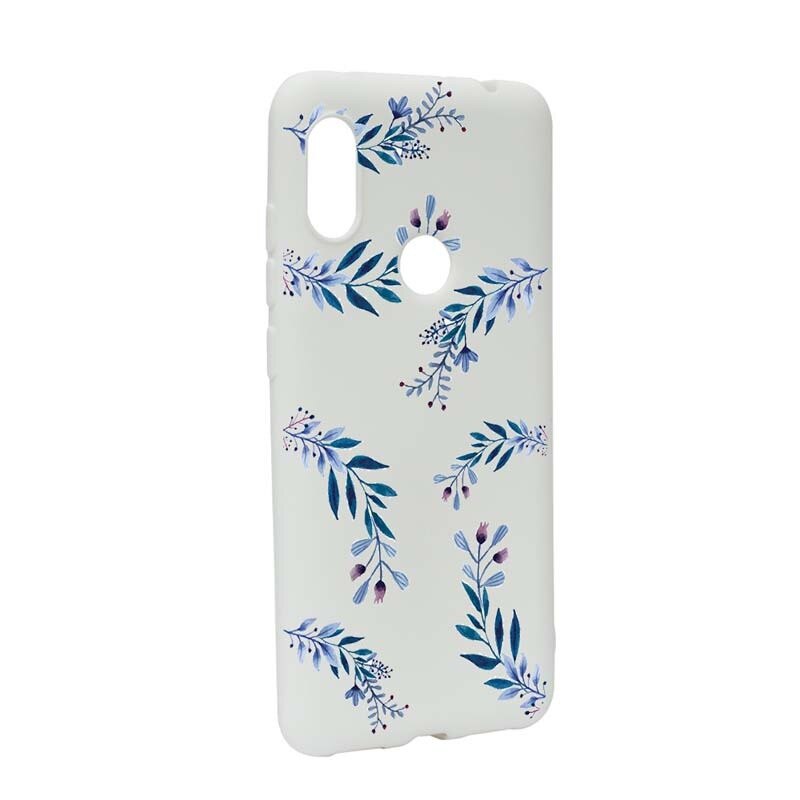 Husa Xiaomi Redmi Note 6 Pro, Silicon, Blue Flower W116