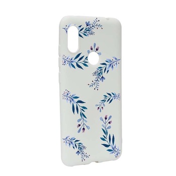 Husa Xiaomi Redmi Note 6 Pro, Silicon, Blue Flower W116 Husa Xiaomi Redmi Note 6 Pro, Silicon, Blue Flower W116