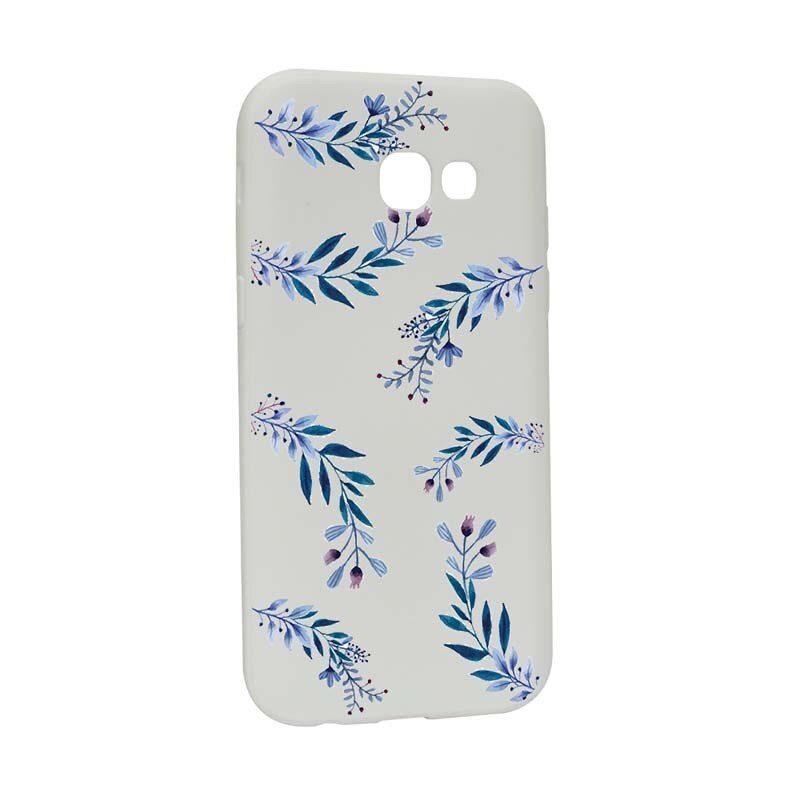 Husa Samsung Galaxy A3 2017, Silicon, Blue Flower W116