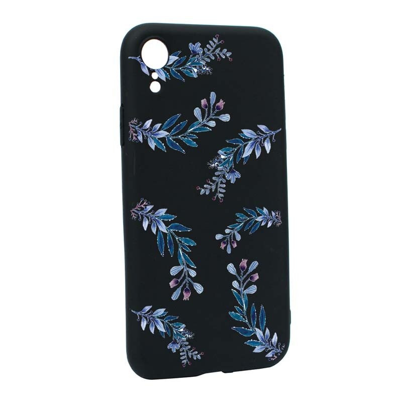 Husa Apple iPhone XR, Silicon, Blue Flower B116