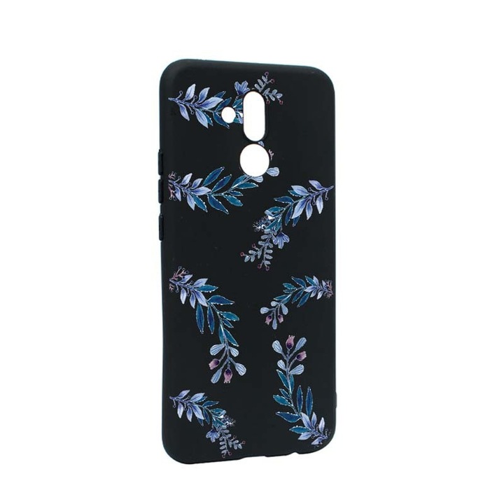 Husa Huawei Mate 20 Lite, Silicon, Blue Flower B116