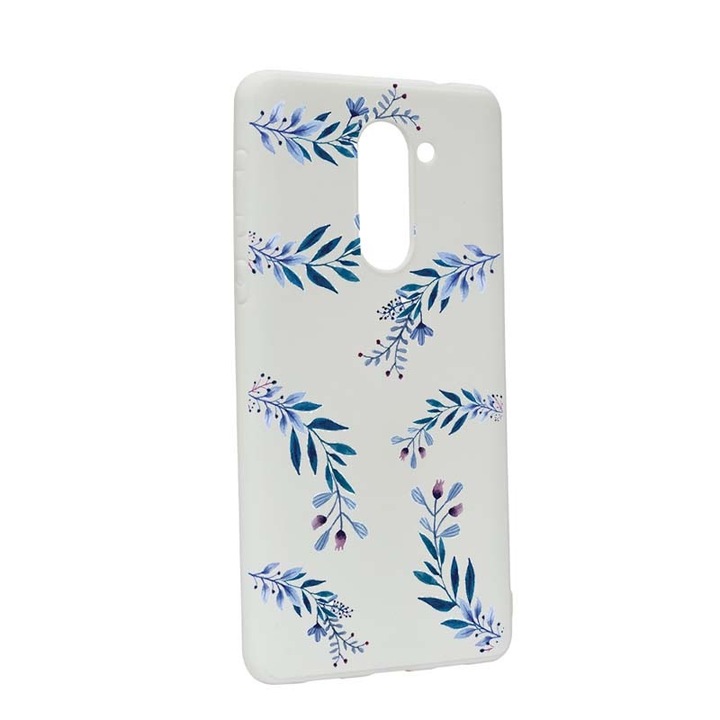 Husa Huawei Mate 9 Lite / Honor 6X, Silicon, Blue Flower W116