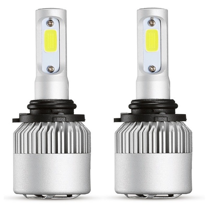 Set 2 Leduri HB4 (9006) Canbus pentru far auto, putere 72W, 6000K, luminozitate 8000 LUMENI, 12V-24V