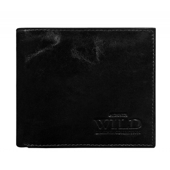 Portofel barbati piele naturala cu portcard detasabil Wild PORM201 Negru - Wild Portofel barbati piele naturala cu portcard detasabil Wild PORM201 Negru - Wild