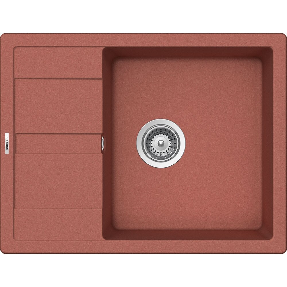 Chiuveta granit Schock Ronda D-100L Canyon Cristalite 650 x 500 mm, adancime cuva 190 mm, reversibila, montare pe blat