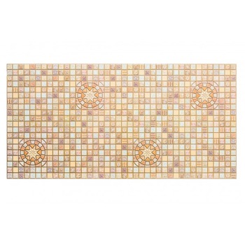Panouri Decorative Mosaic Brown Medallion, pvc, set 10 bucati, suprafata totala acoperita 4.59 mp Panouri Decorative Mosaic Brown Medallion, pvc, set 10 bucati, suprafata totala acoperita 4.59 mp