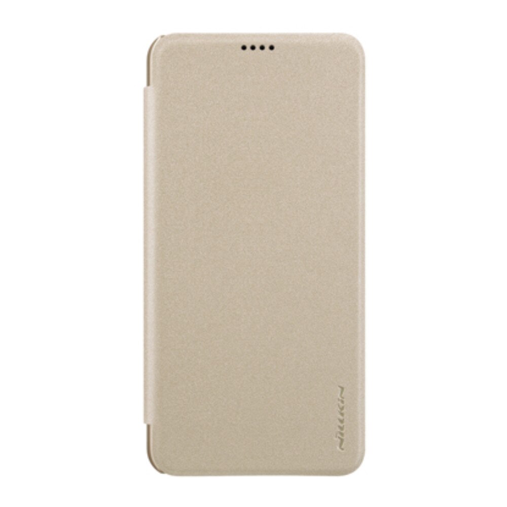 Husa flip Nillkin Sparkle pentru Pocophone F1, auriu