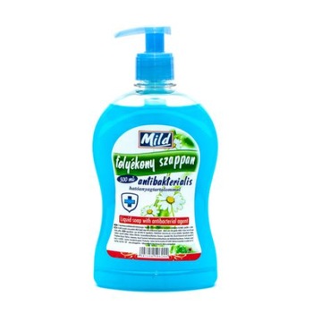 Sapun lichid cu efect antibacterial Mild cu pompa 500 ml Sapun lichid cu efect antibacterial Mild cu pompa 500 ml