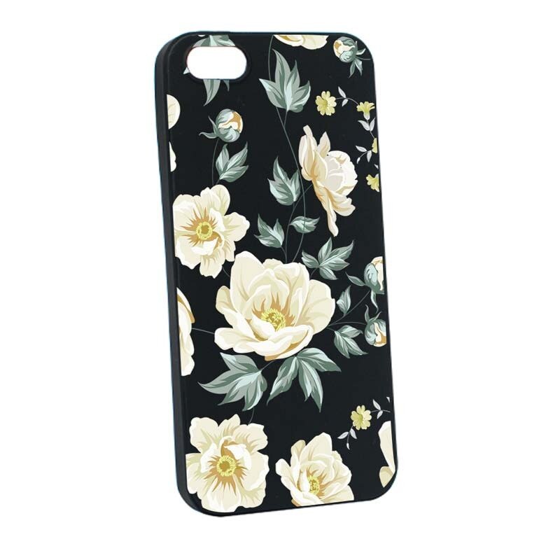 Husa Apple iPhone SE / 5S / 5, Silicon, Floral B126