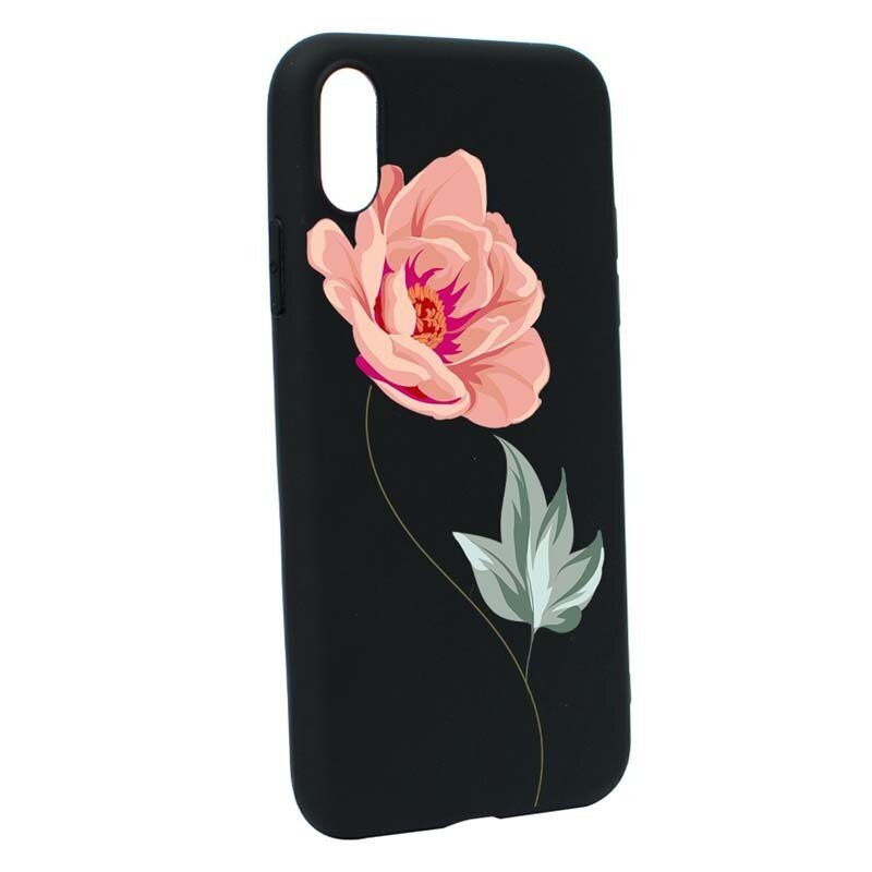 Husa Apple iPhone XS / X, Silicon, Rose B127