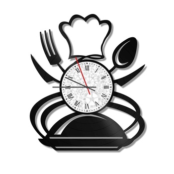 Ceas de perete Vintage din vinil Revival Vinyl Wall Clock Bucatarie - diametru 29cm Ceas de perete Vintage din vinil Revival Vinyl Wall Clock Bucatarie - diametru 29cm