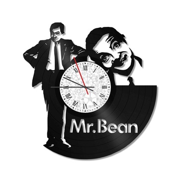 Ceas de perete Vintage din vinil Revival Vinyl Wall Clock Mr. Bean - diametru 29cm Ceas de perete Vintage din vinil Revival Vinyl Wall Clock Mr. Bean - diametru 29cm