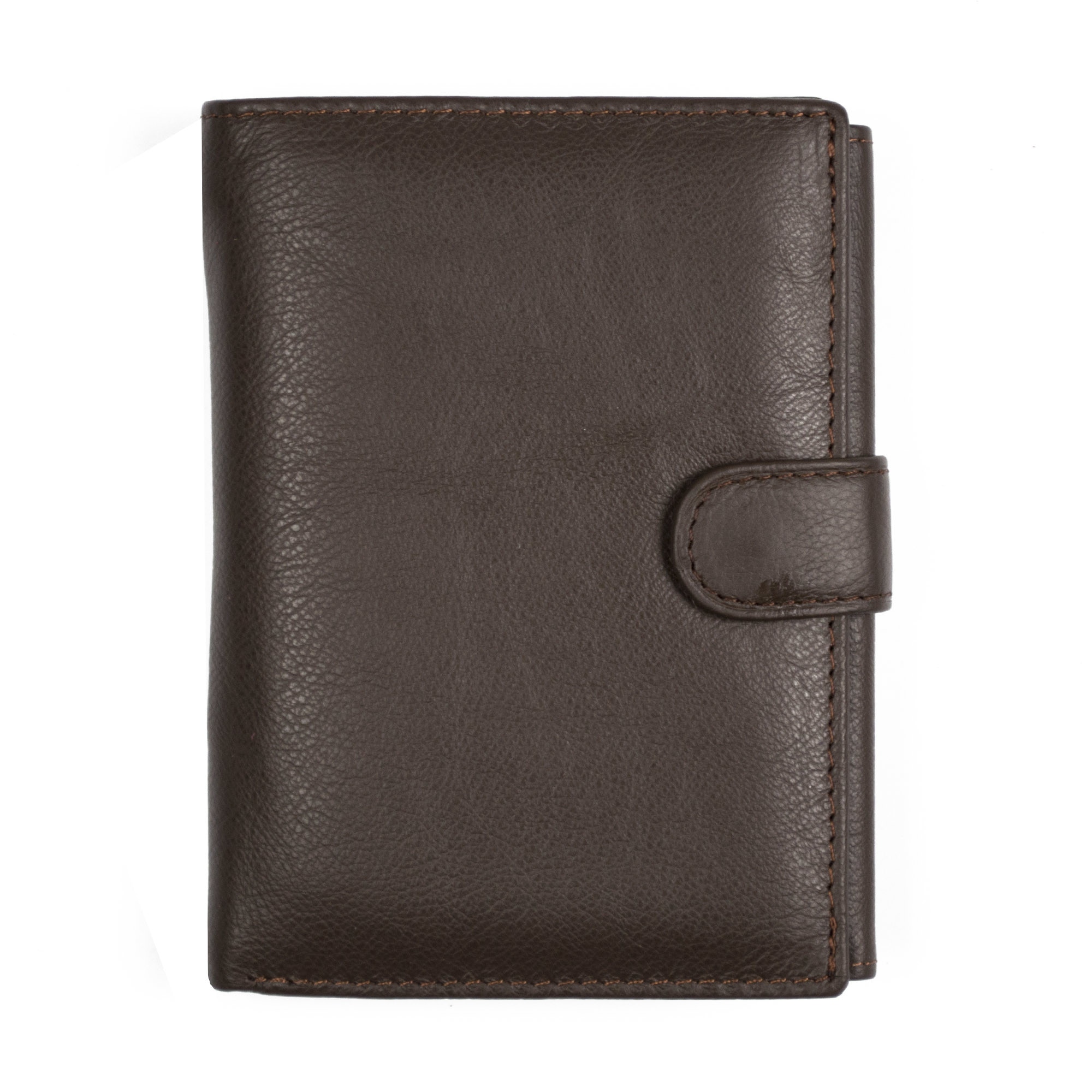 Portofel pentru barbati HASSION, piele naturala, calitate Premium, model elegant, maro
