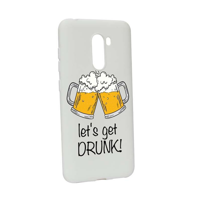 Husa Xiaomi PocoPhone F1, Silicon, Let`s Get Drunk W170