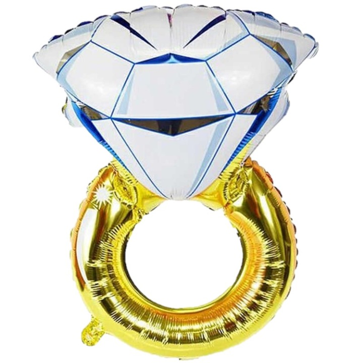 Balon folie Inel cu diamant nunta 80 cm