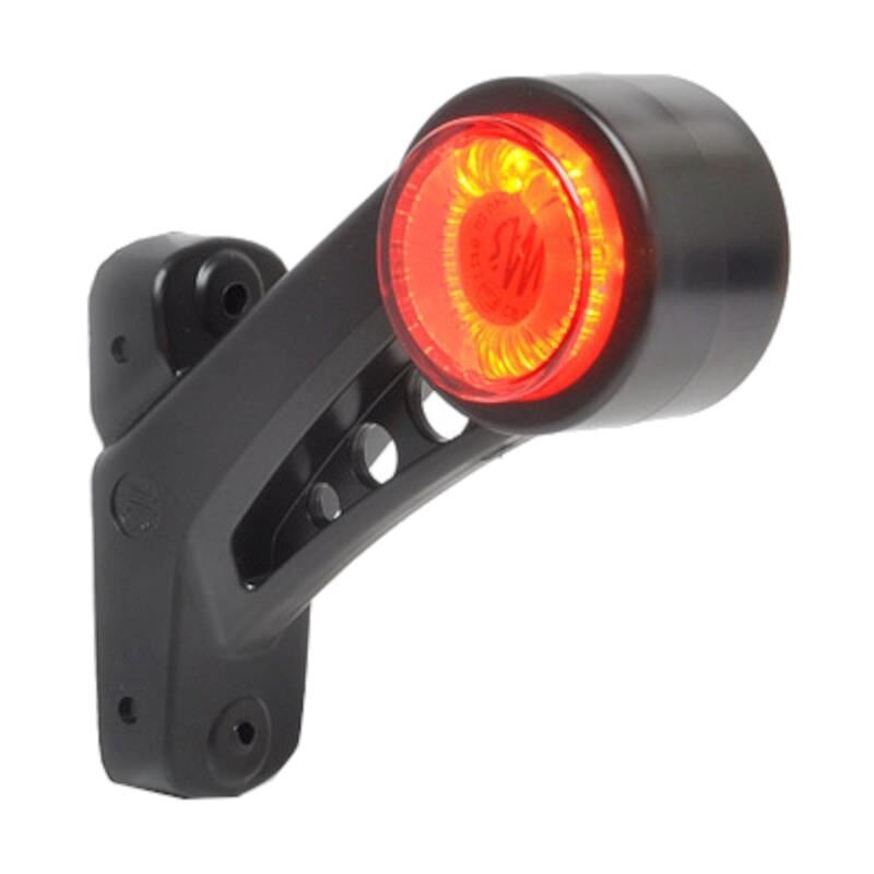 Lampa gabarit cu brat oblic 45°, 130mm, LED, alb-rosie, dreapta, 12-24V, W77.4S 622bcP Was