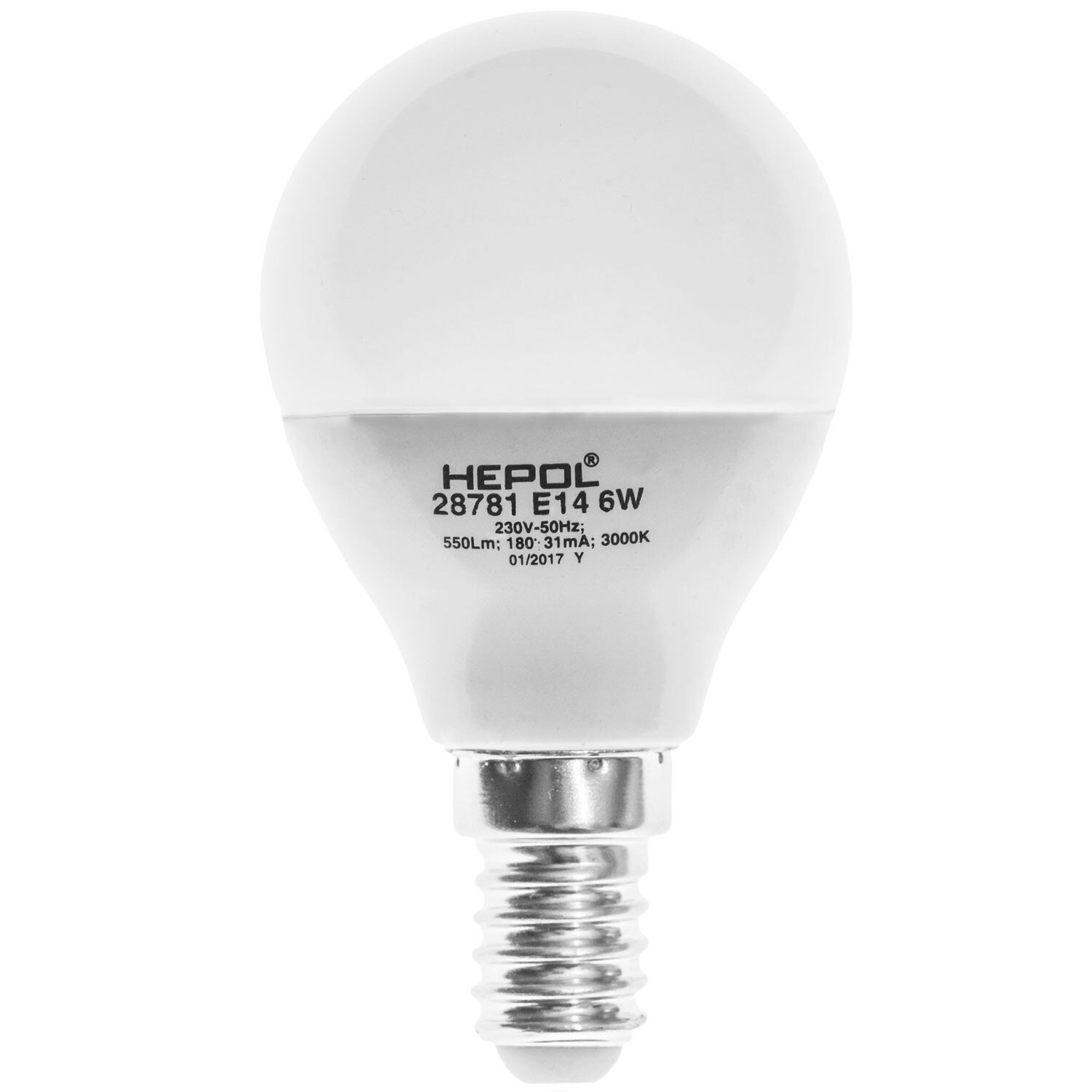 Bec LED Lohuis mini E14, 6W, lumina calda, dimabil, AN