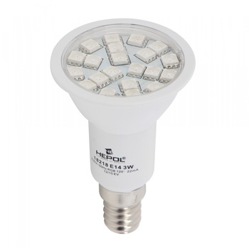 Bec LED smd Hepol spot, R50, E14, 3W, RGB, AN Bec LED smd Hepol spot, R50, E14, 3W, RGB, AN