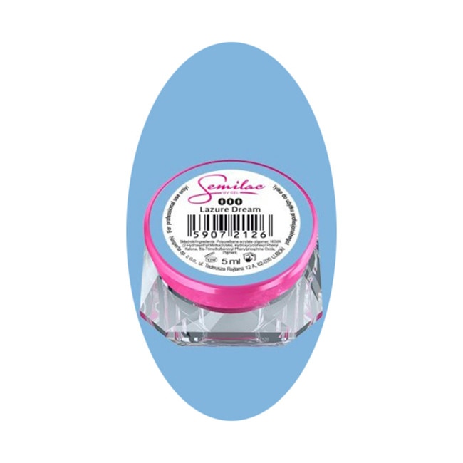 Gel uv color, Semilac, 5 ml, Lazure Dream 000