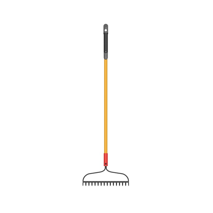 Grebla metalica CAT, J17-250, 16 dinti, 8.5 cm, Negru/Galben