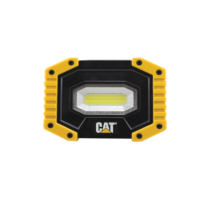 Акумулаторен LED фенер CAT CT3545, 500 lm, Обхват 70m, Черен/Жълт