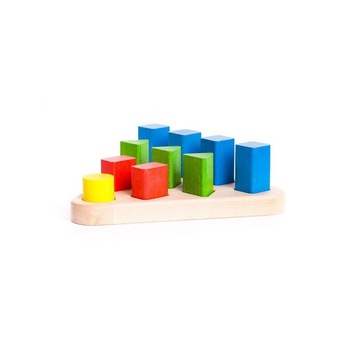 Potrivire forme geometrice colorate, Bajo, Lemn, 1 an+ Potrivire forme geometrice colorate, Bajo, Lemn, 1 an+