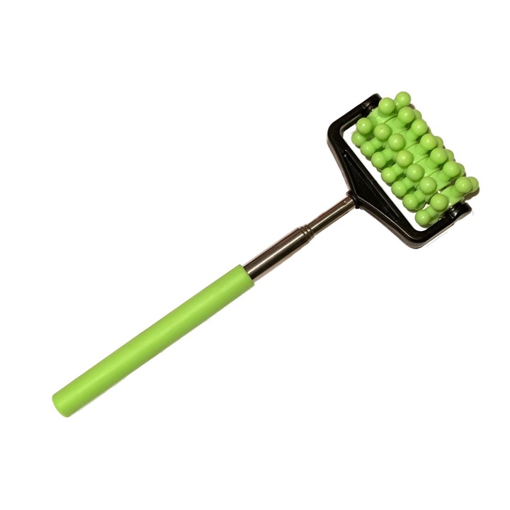 Aparat de masaj extensibil pentru spate, verde