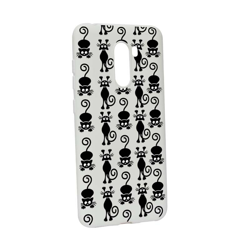 Husa Xiaomi PocoPhone F1, Silicon, Black Cat W115