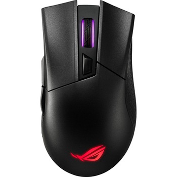 Mouse gaming wireless ASUS ROG Gladius II Wireless, RGB, switch-uri Omron, 16000 dpi, 6 butoane, conectivitate wireless duala (2.4GHz/Bluetooth), iluminare Aura Sync, Negru Mouse gaming wireless ASUS ROG Gladius II Wireless, RGB, switch-uri Omron, 16000 dpi, 6 butoane, conectivitate wireless duala (2.4GHz/Bluetooth), iluminare Aura Sync, Negru