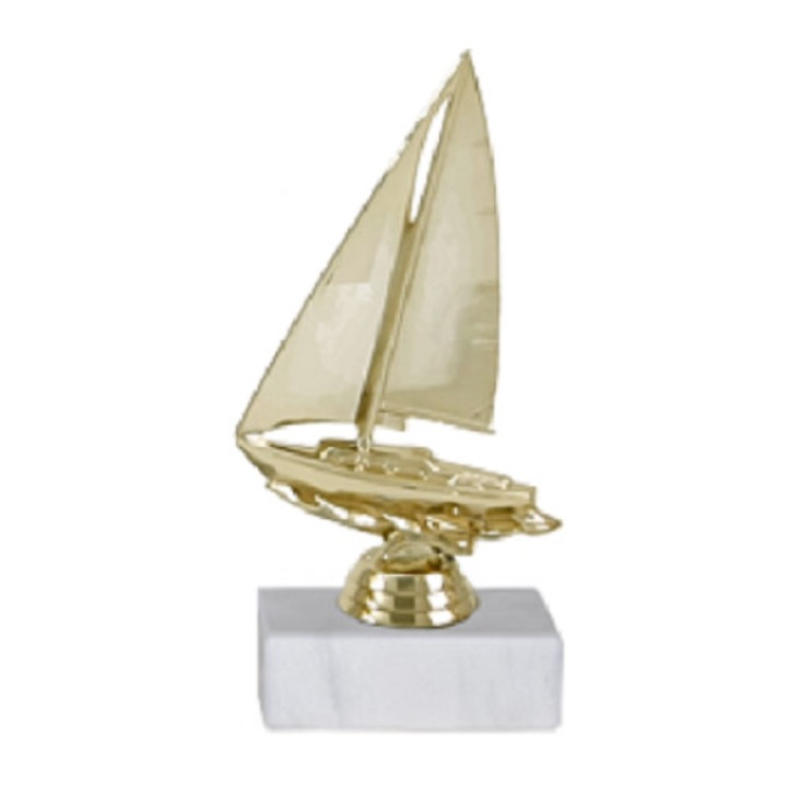 Figurina Yachting plastic-marmura, 17 cm