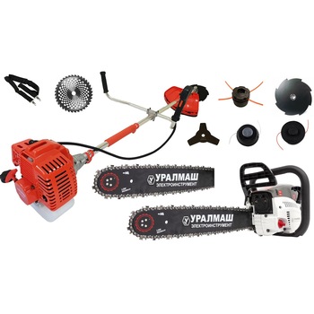 Set Motocoasa pe Benzina Ural, Putere 5.7 CP, Complet Accesorizata + Drujba pe Benzina Ural, Putere 3.54 CP, 2 Lame, 2 Lanturi, Model 2020 Set Motocoasa pe Benzina Ural, Putere 5.7 CP, Complet Accesorizata + Drujba pe Benzina Ural, Putere 3.54 CP, 2 Lame, 2 Lanturi, Model 2020