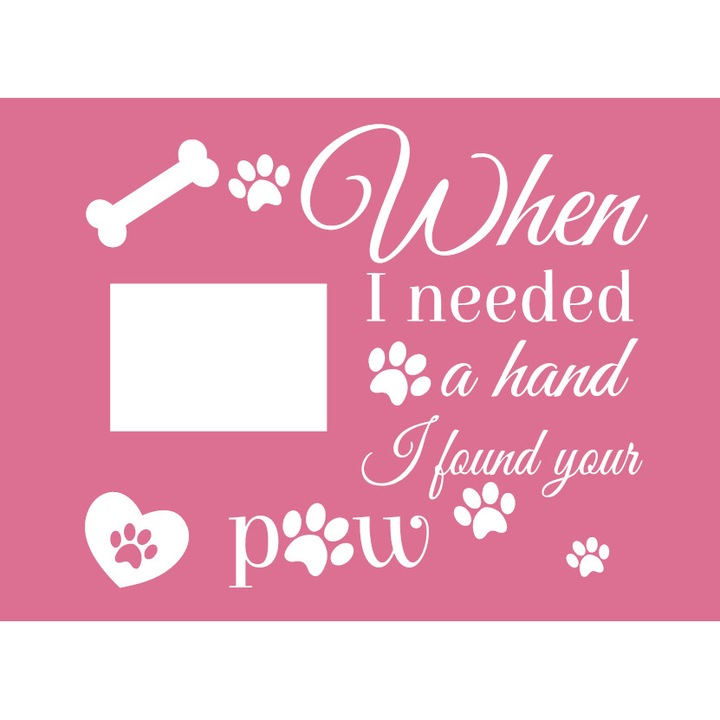 Sticker decorativ, F-dekormatrica, 33 x 27 cm, Alb