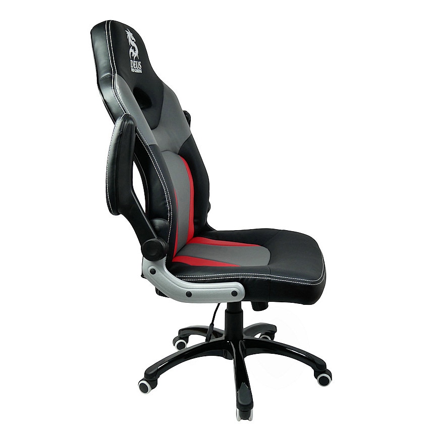 Zenga X5 Gamer Szék Valódi bőr Fekete Szürke Piros Max. súly: 120 kg Zenga X5 Gamer Szék Valódi bőr Fekete Szürke Piros Max. súly: 120 kg