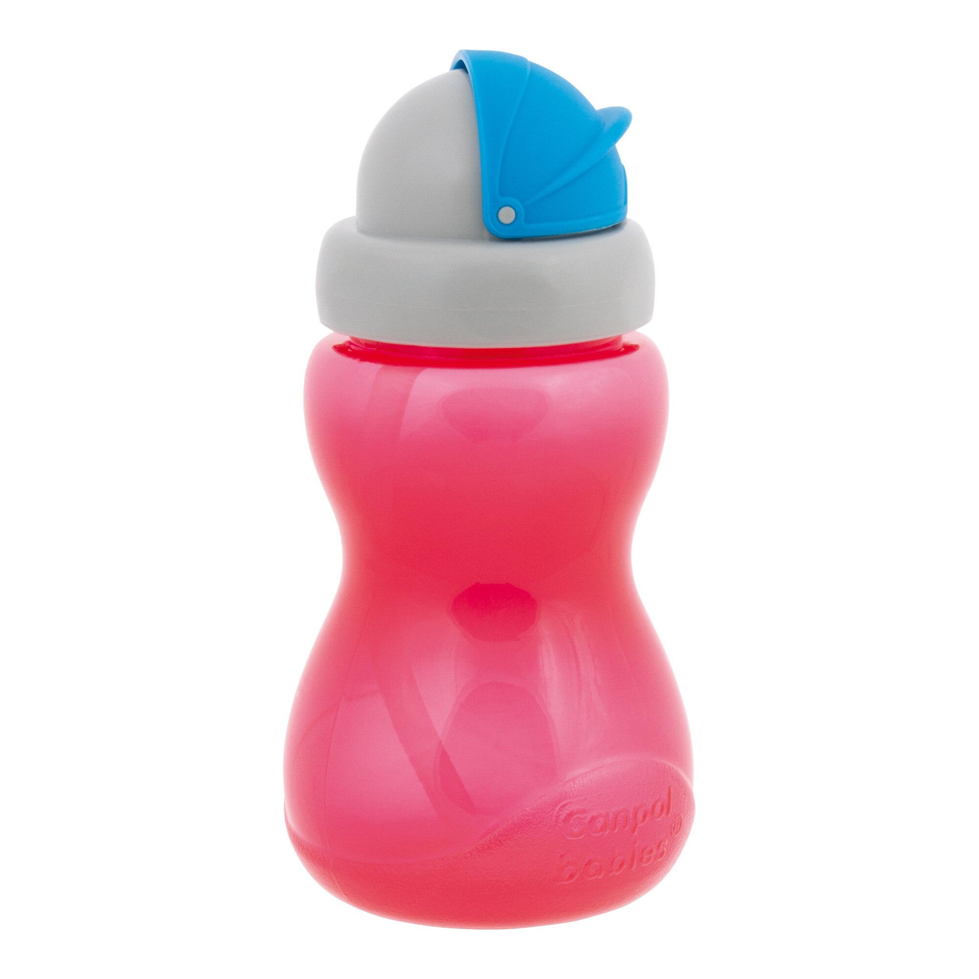 Canita sport cu pai retractabil, Canpol babies®, fara BPA, 270 ml, rosu