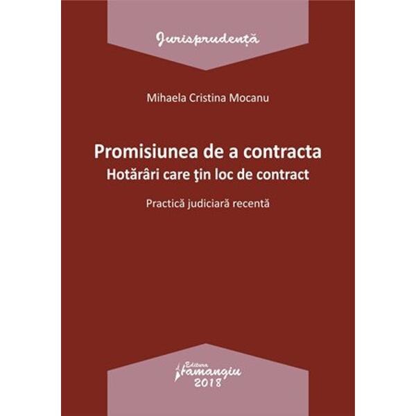Promisiunea de a contracta - Mihaela Cristina Mocanu