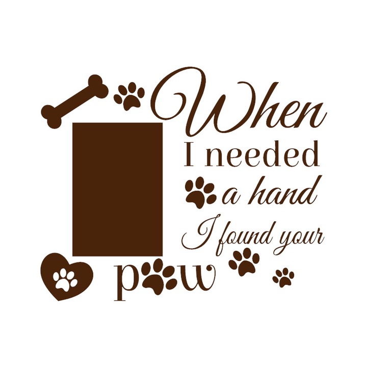 Sticker decorativ, F-dekormatrica, 33 x 27 cm, Maro inchis