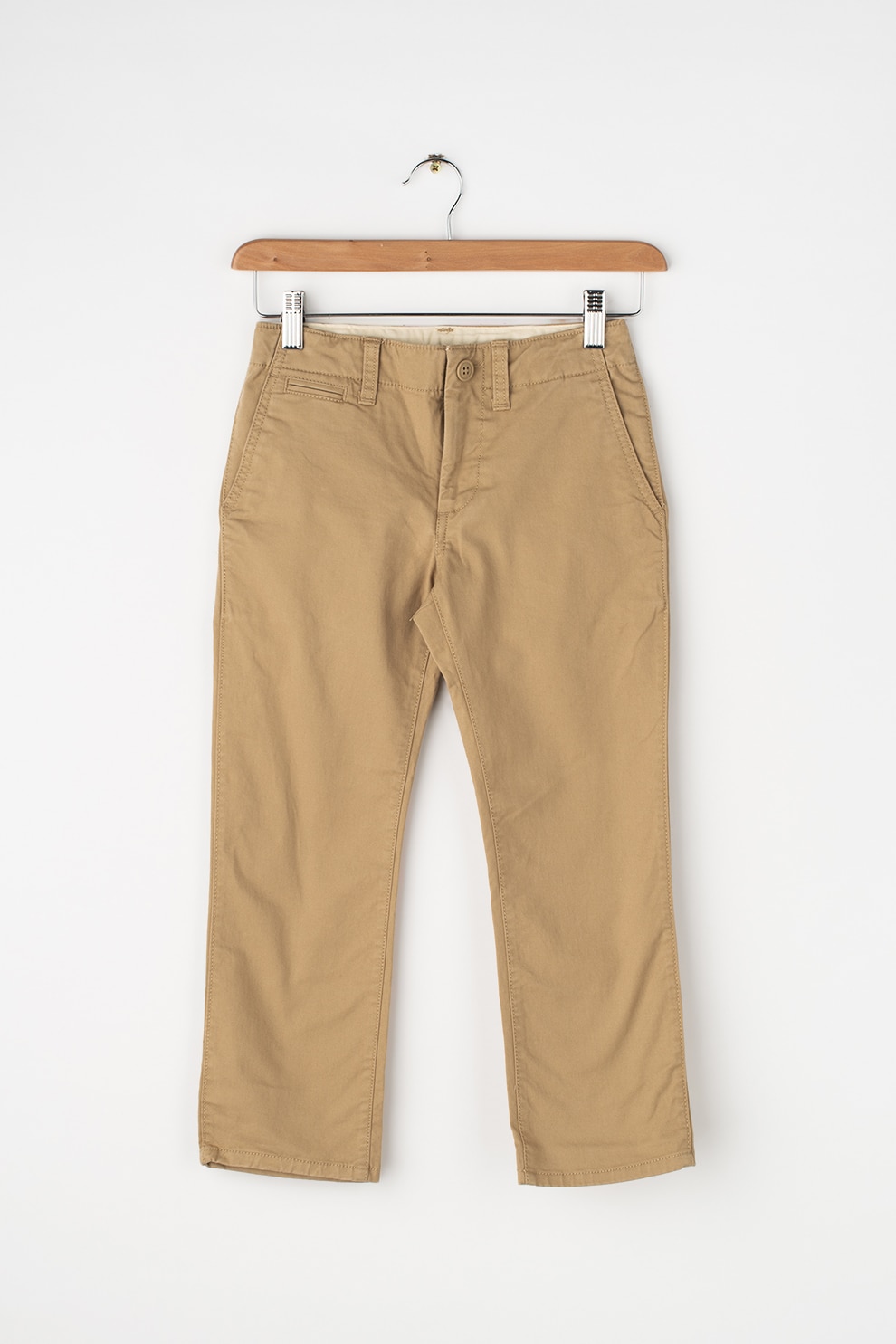 000234818GAP, Pantaloni chino cu buzunare oblice, Bej