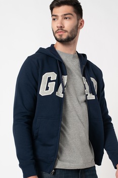 GAP, Hanorac cu fermoar si captuseala din fleece 2, Bleumarin inchis GAP, Hanorac cu fermoar si captuseala din fleece 2, Bleumarin inchis