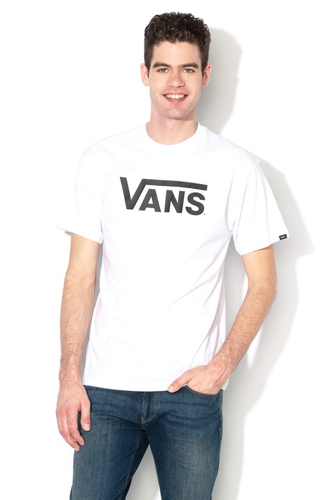 Vans, Tricou cu imprimeu logo Vans Classic, Alb
