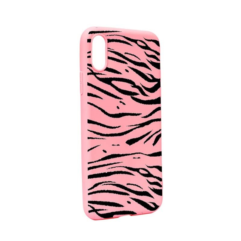 Husa Apple iPhone XS Max, Silicon, Zebra P134