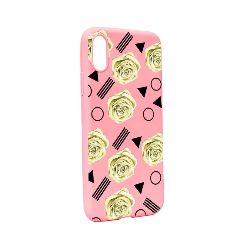 Husa Apple iPhone XS Max, Silicon, Yellow Rose P137